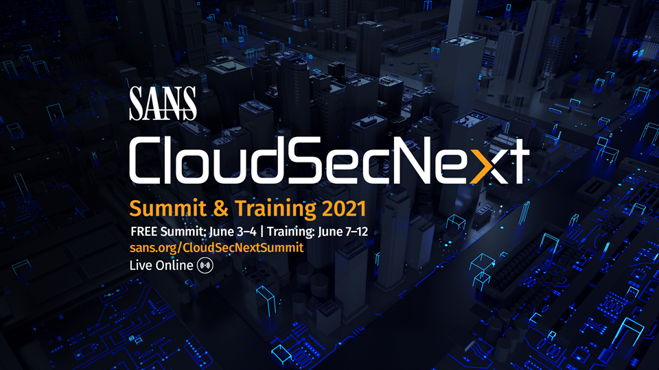 Image announcing the SANS CloudSecNext Summit
